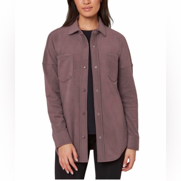 Stylish Mauve Button-Up Shirt Super Soft Mondetta Size XL‎ - Picture 1 of 10
